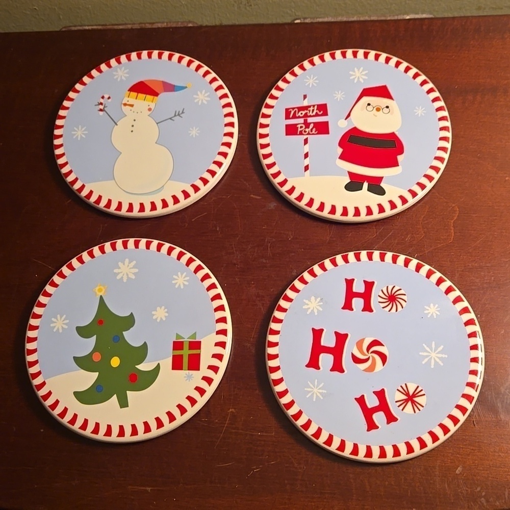 Kohl's Holiday Coasters Set of 4 NWOT